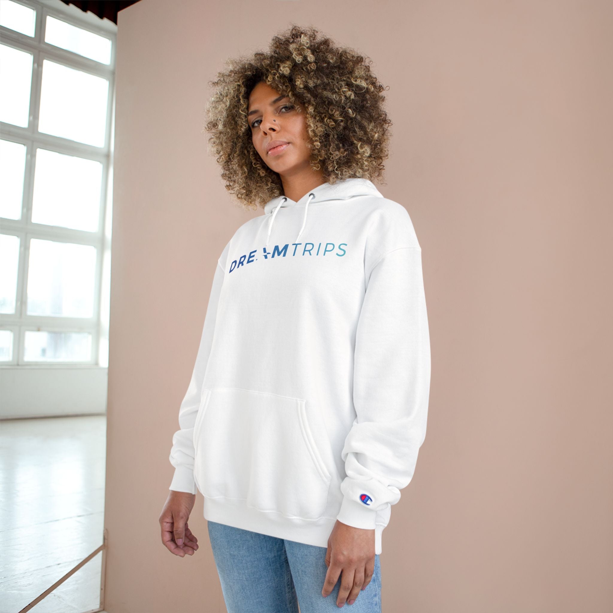 DreamTrips Champion Hoodie - Cozy Travel-Inspired Sweatshirt