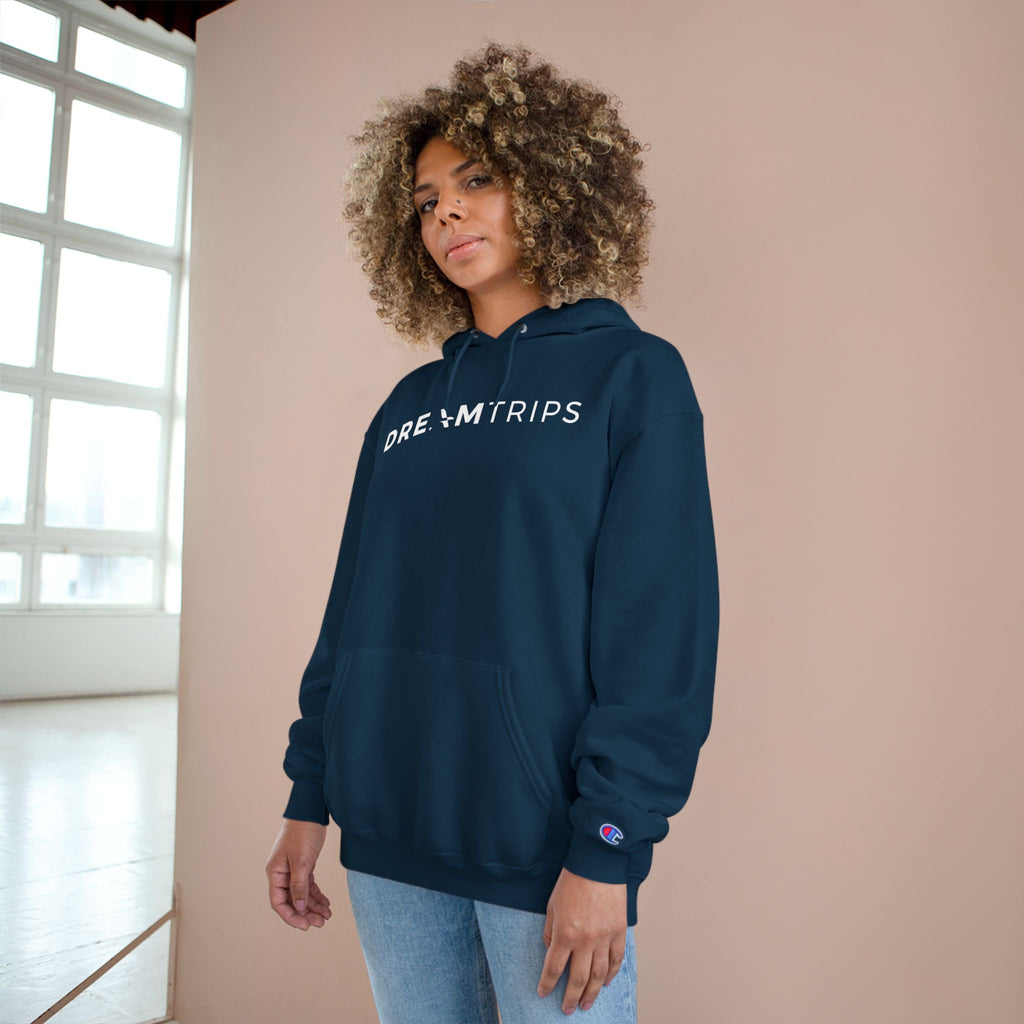 DreamTrips Champion Hoodie - Cozy Travel-Inspired Sweatshirt