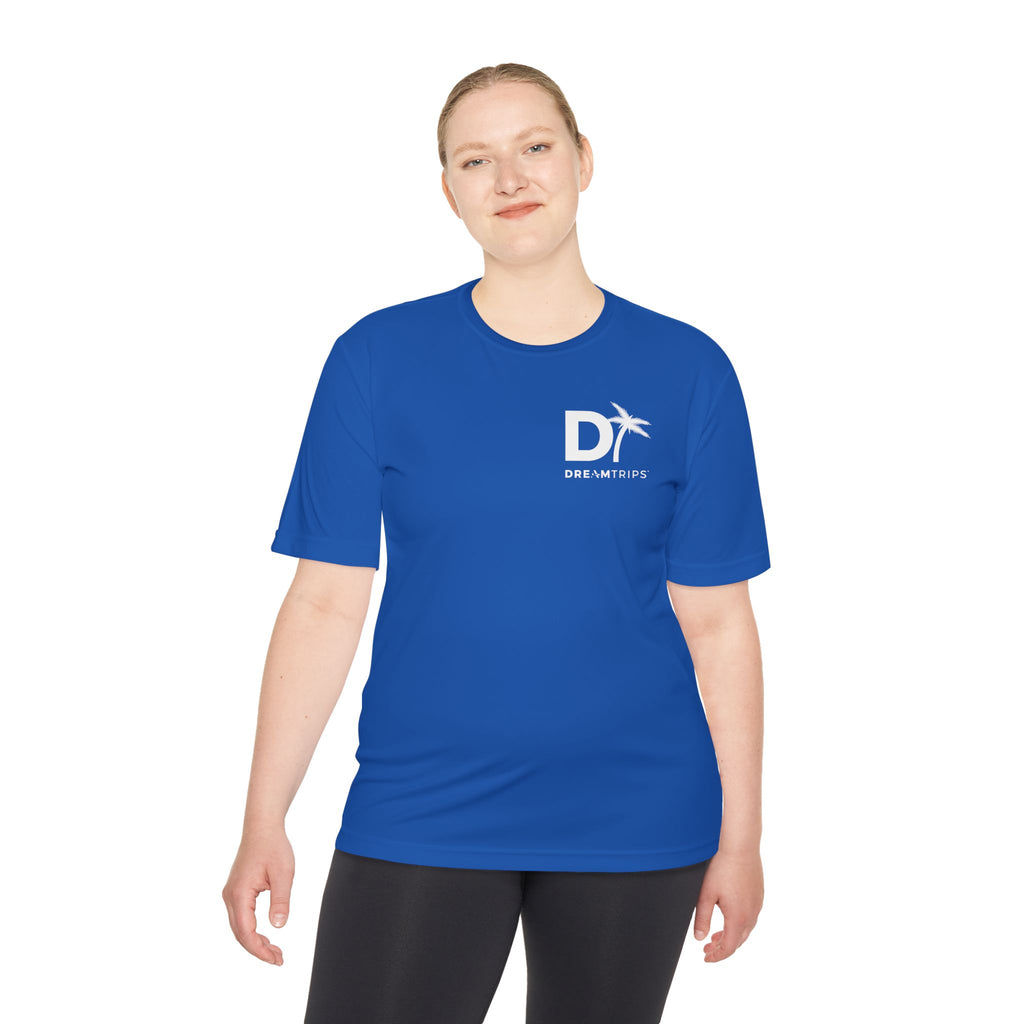 DreamTrips Unisex Moisture Wicking Tee - Perfect for Travel Enthusiasts